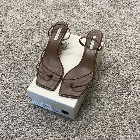 Tony Bianco Brown Strappy Heels - Picture 9 of 9
